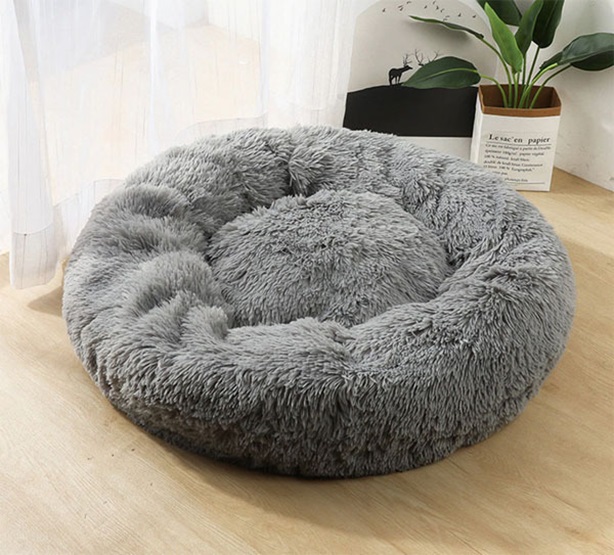 VEBO Plush Calming Dog Bed [Size: Large]